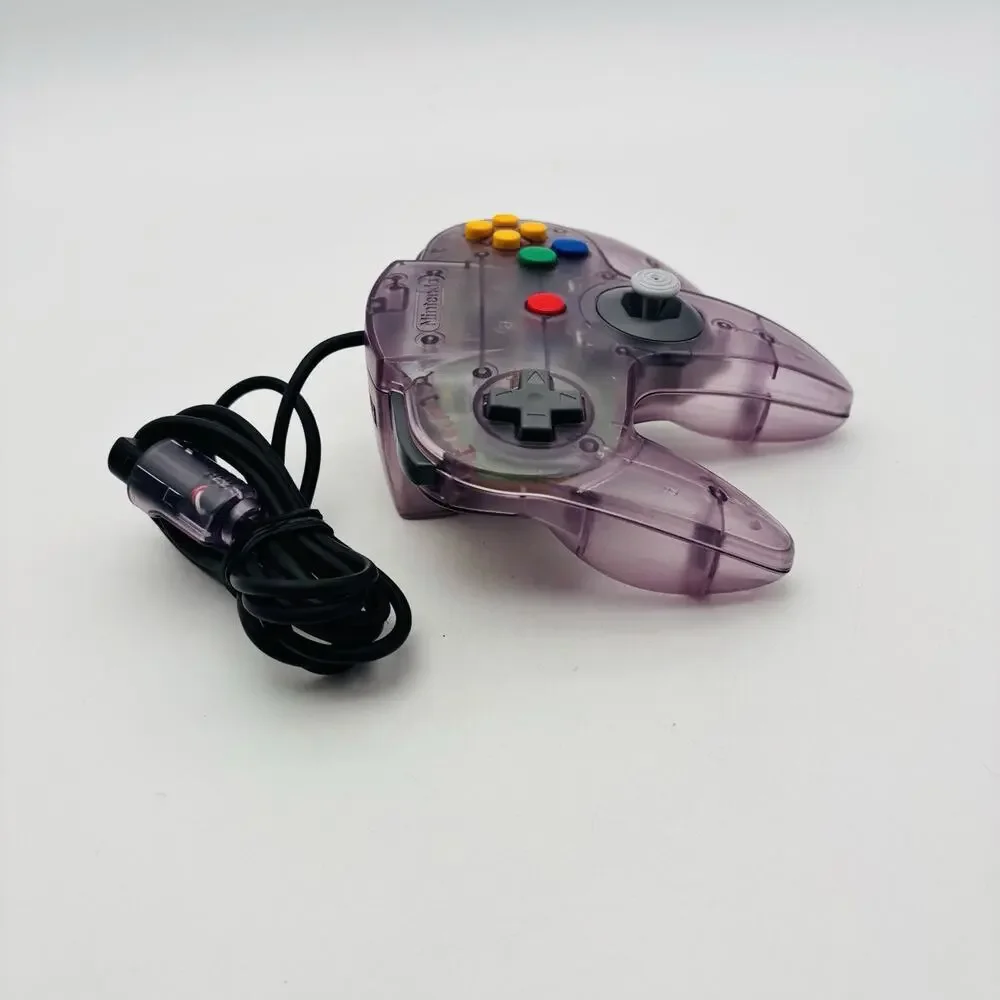 Nintendo 64 N64 OEM Clear Atomic Purple Controller Tight Stick, Working / Tested